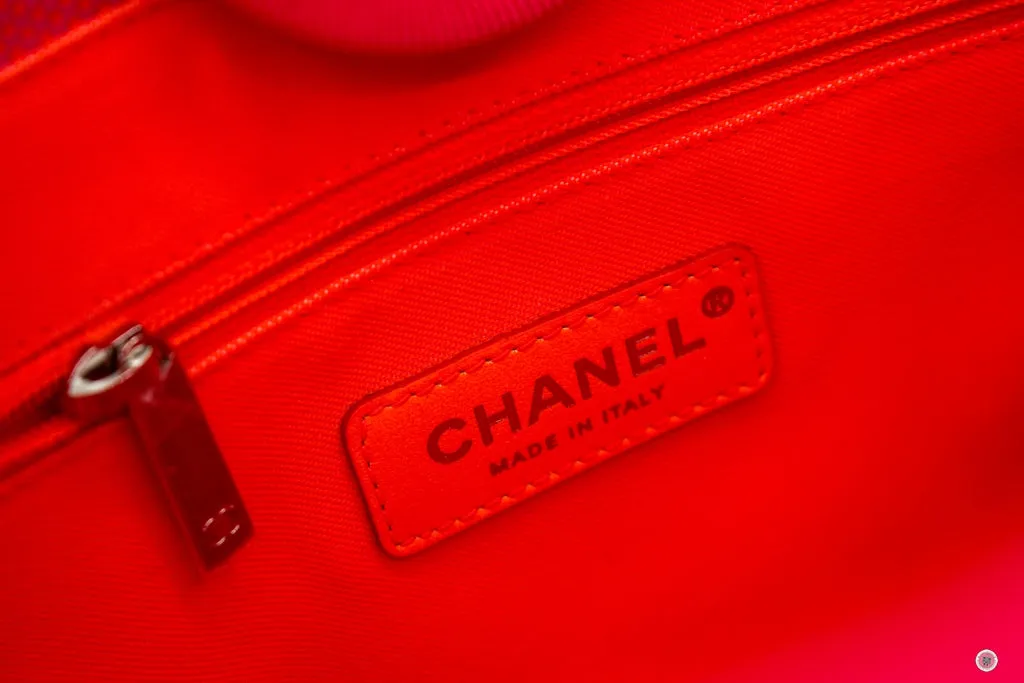 Chanel A66939B05492 Deauville Shopping Tote Neo Pink   NC270 Fabric Shoulder Bags Shw