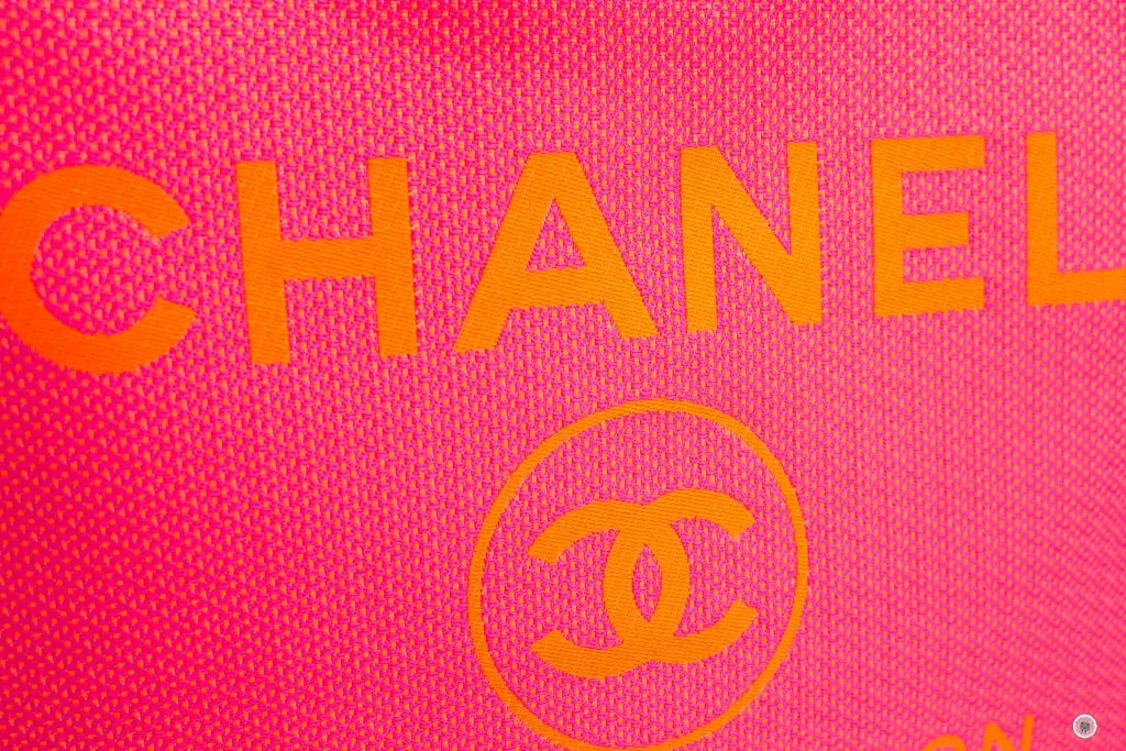 Chanel A66939B05492 Deauville Shopping Tote Neo Pink   NC270 Fabric Shoulder Bags Shw