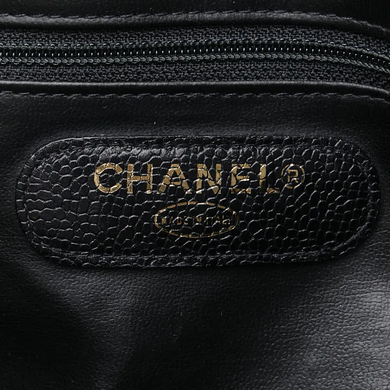 Chanel CC Caviar Travel Bag Leather Travel Bag in Good condition