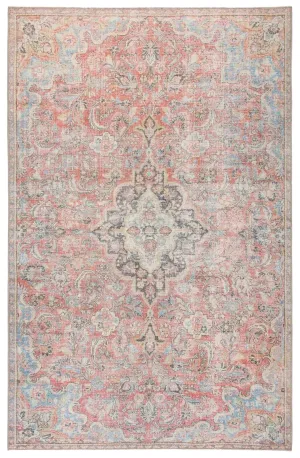 Chateau CHT01 Red/Light Blue Rug