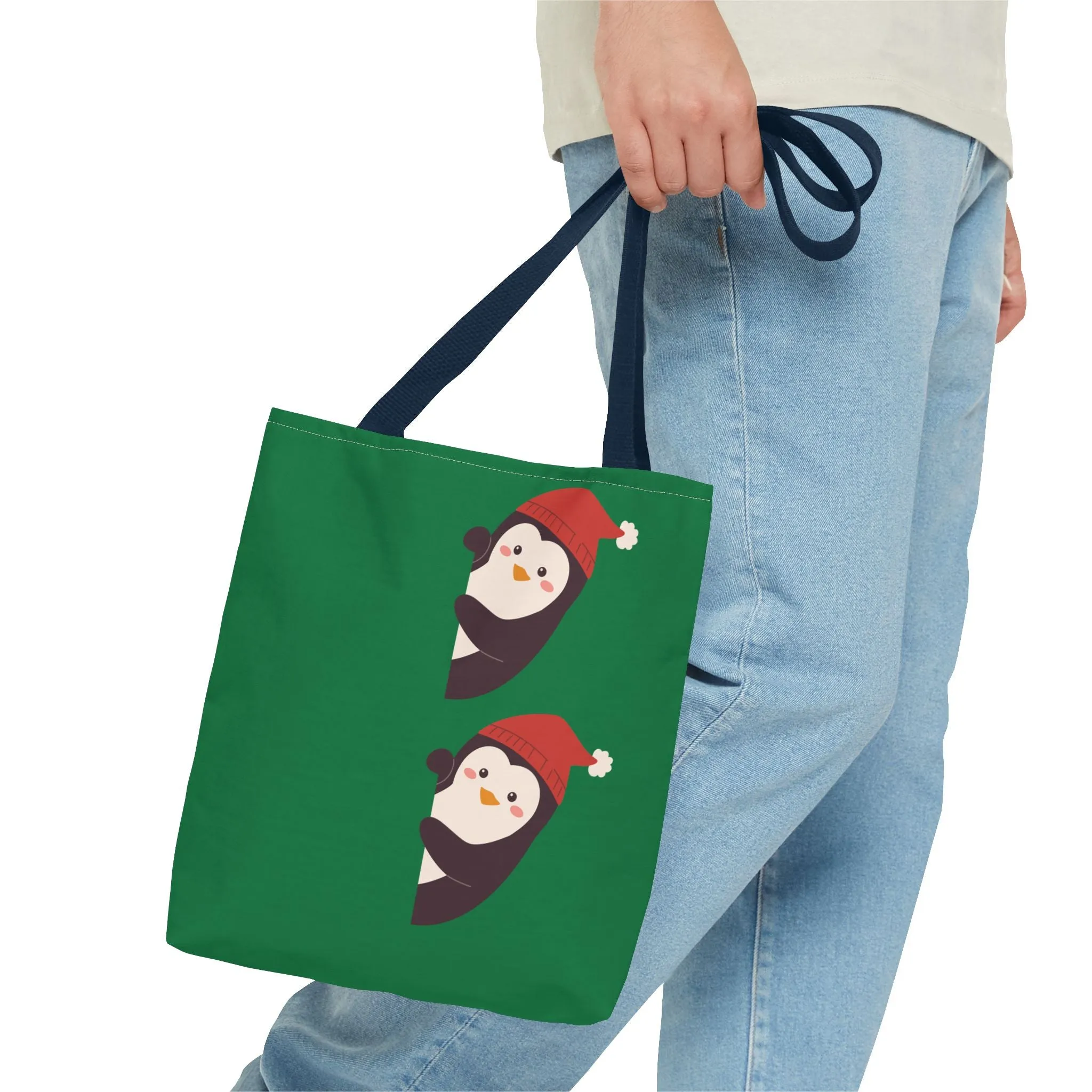 Christmas Penguin Tote Bag
