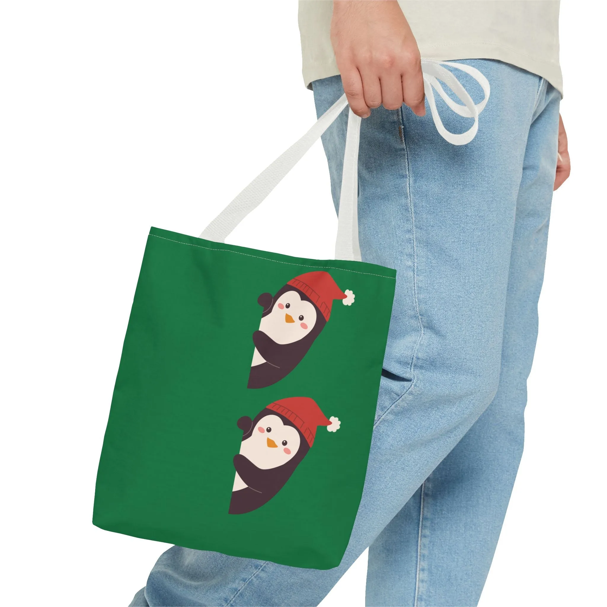 Christmas Penguin Tote Bag