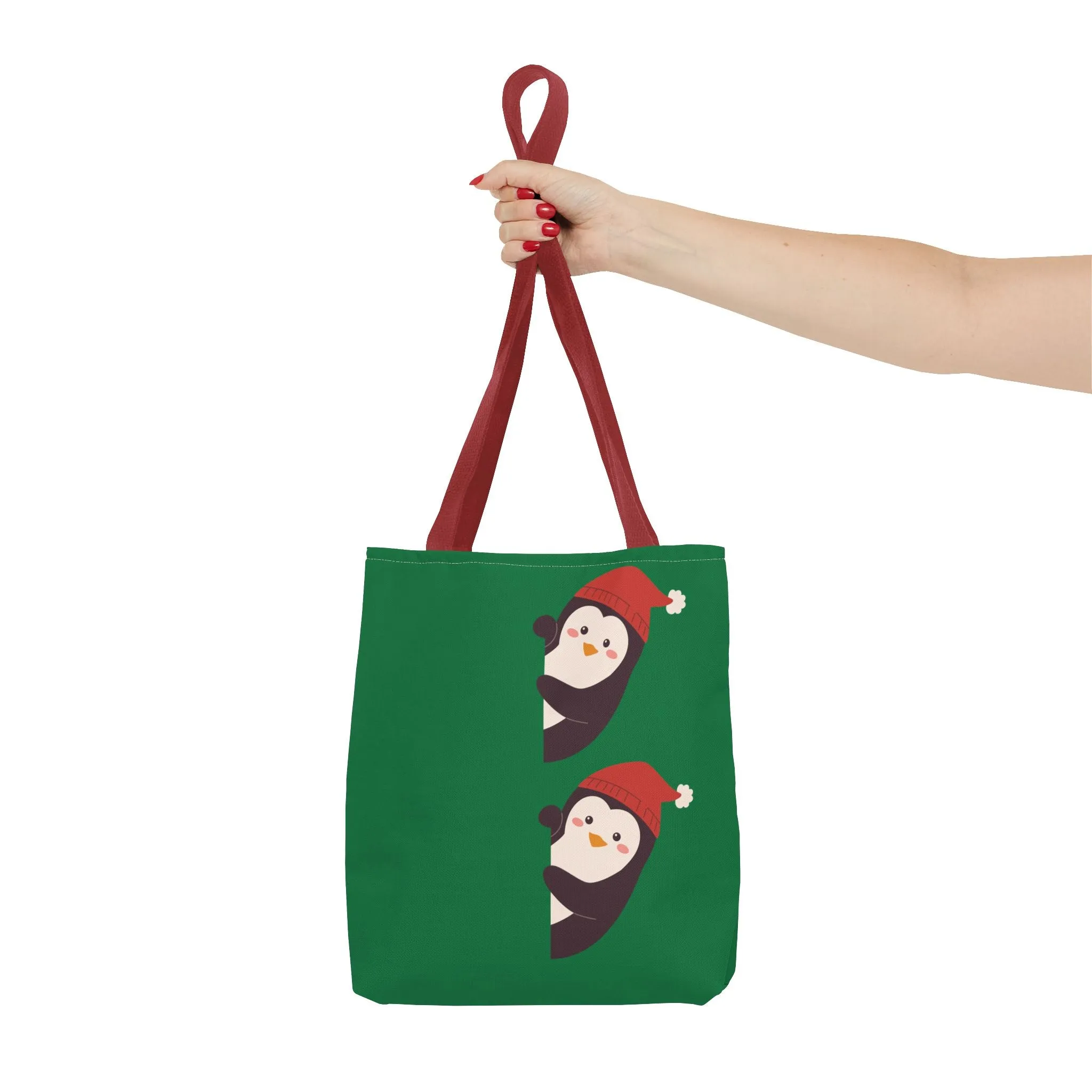 Christmas Penguin Tote Bag
