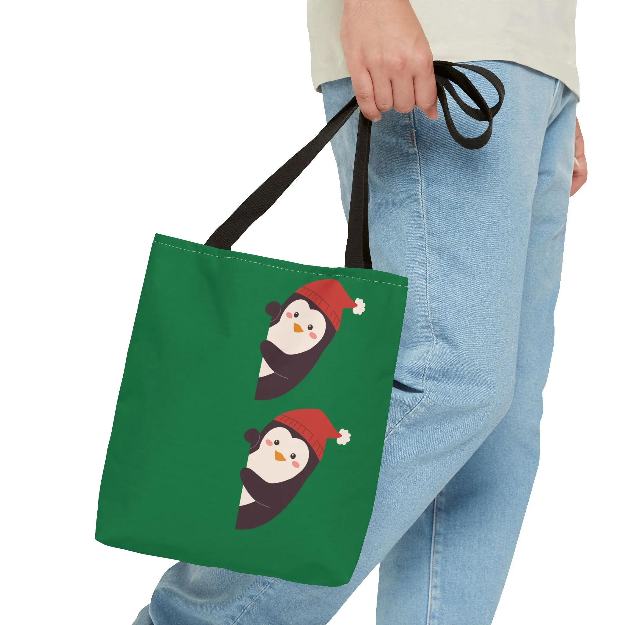 Christmas Penguin Tote Bag
