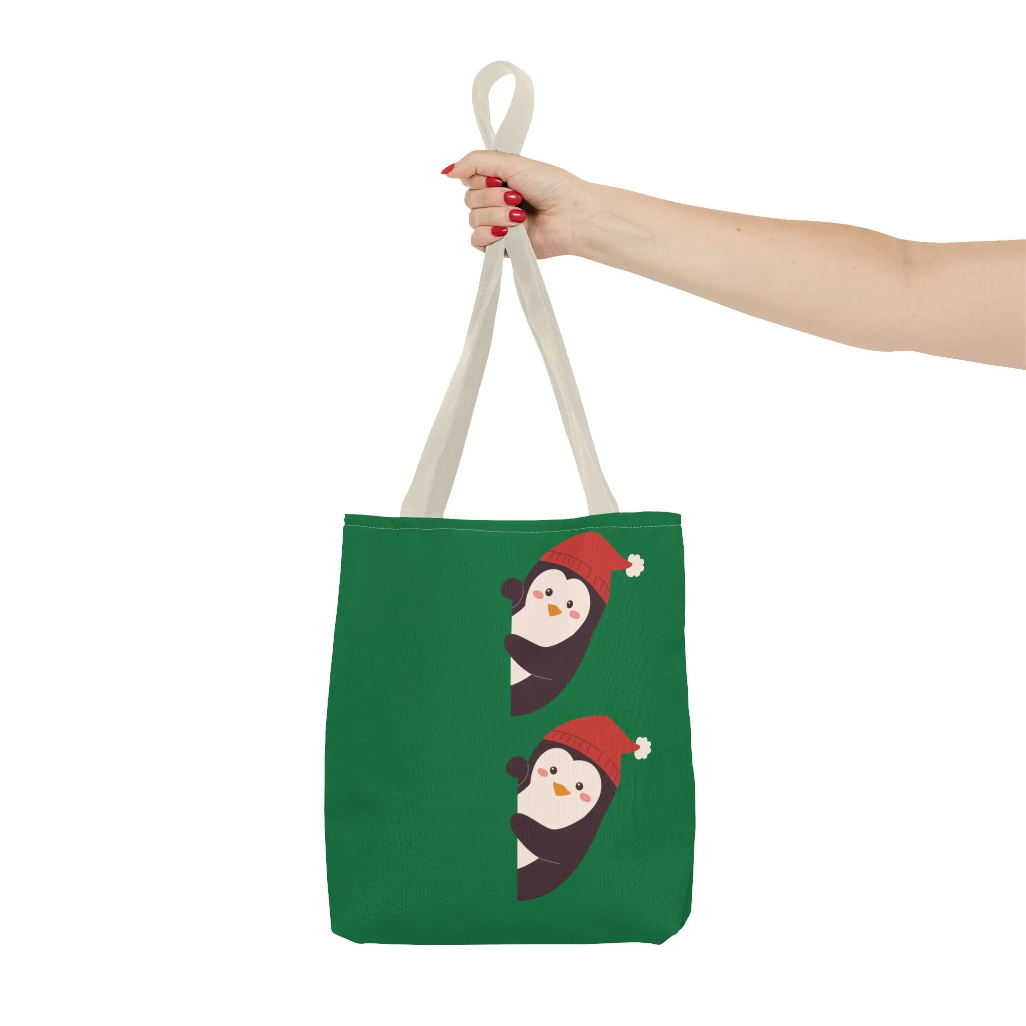Christmas Penguin Tote Bag