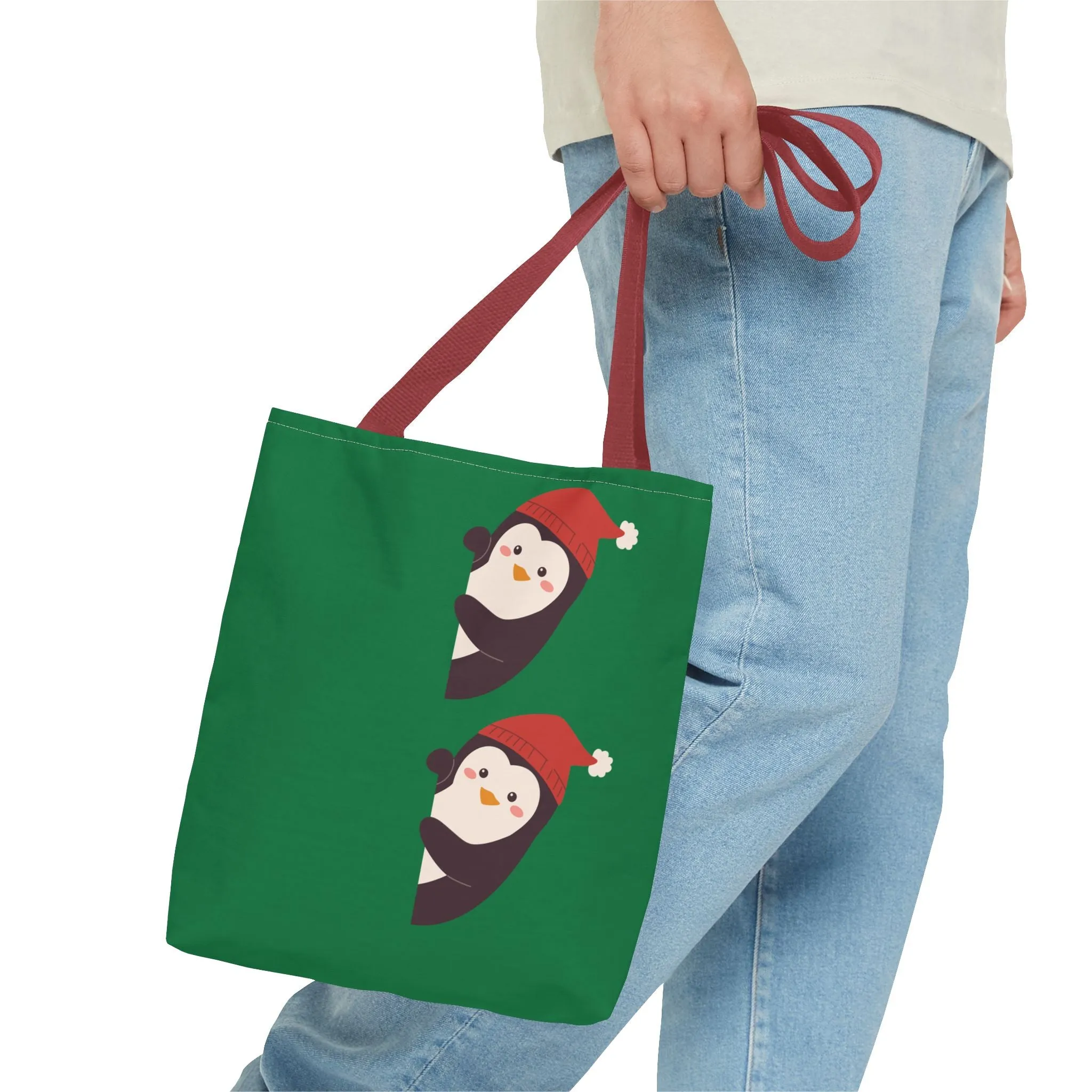Christmas Penguin Tote Bag