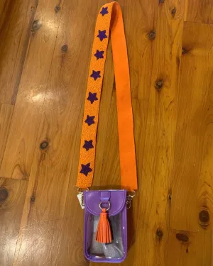 Clemson Beaded Cell Phone Bag