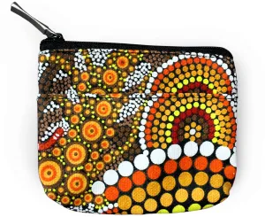 Coin Bag Square - Colin Jones - Kangaroo Ochre