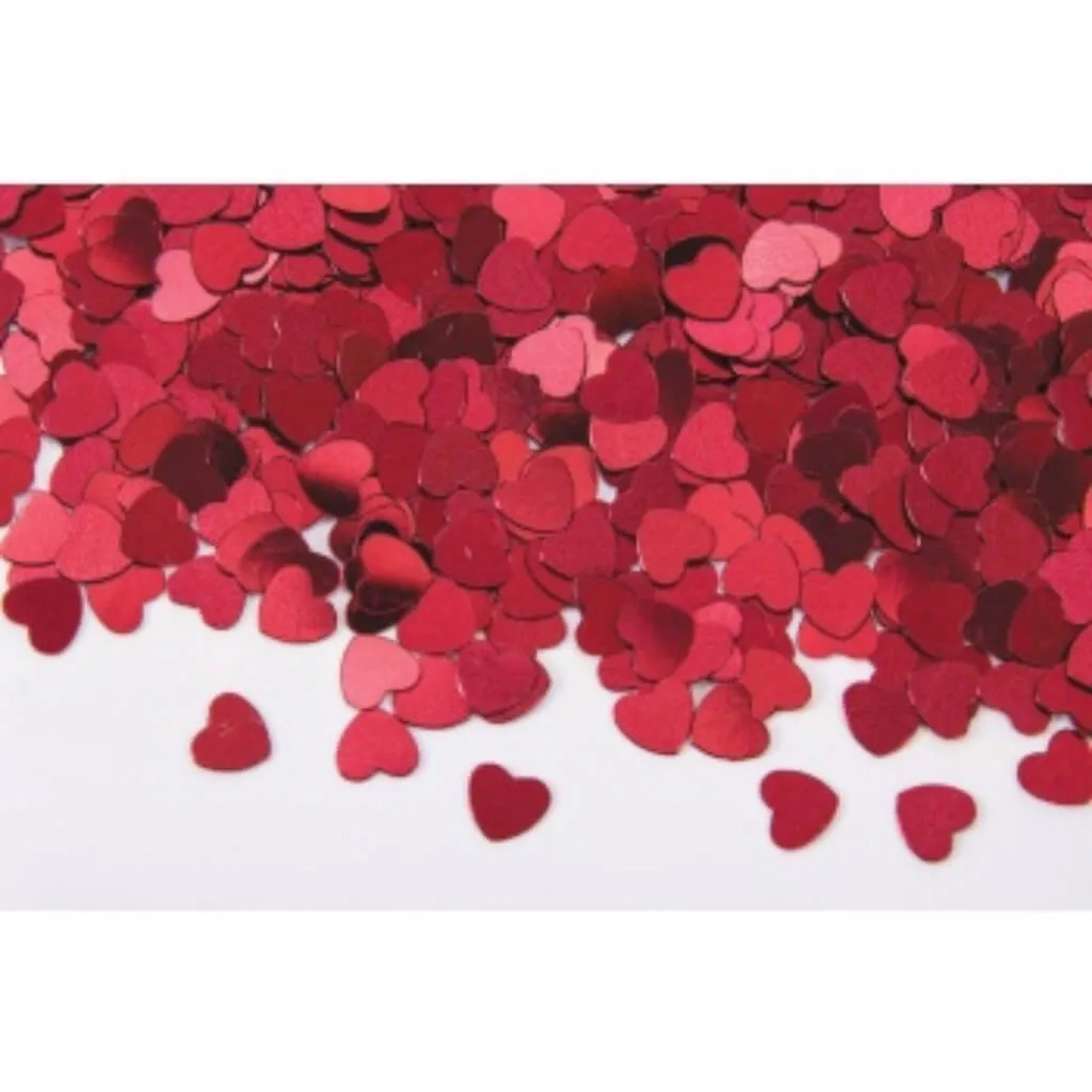 Confetti Red Hearts