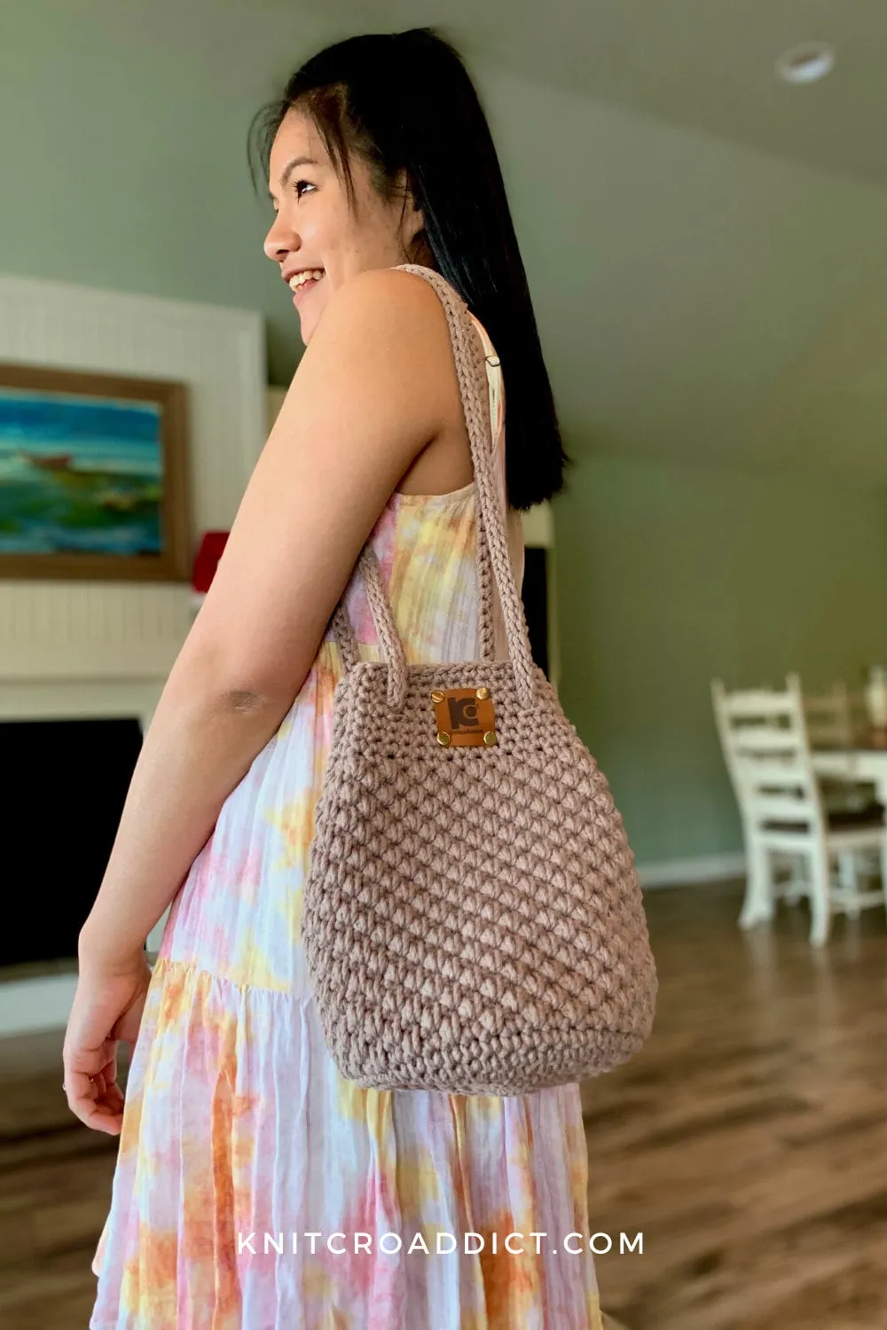 Crochet Shoulder Bag Pattern | Crochet pattern PDF digital download and video tutorial, crochet bag pattern, crochet