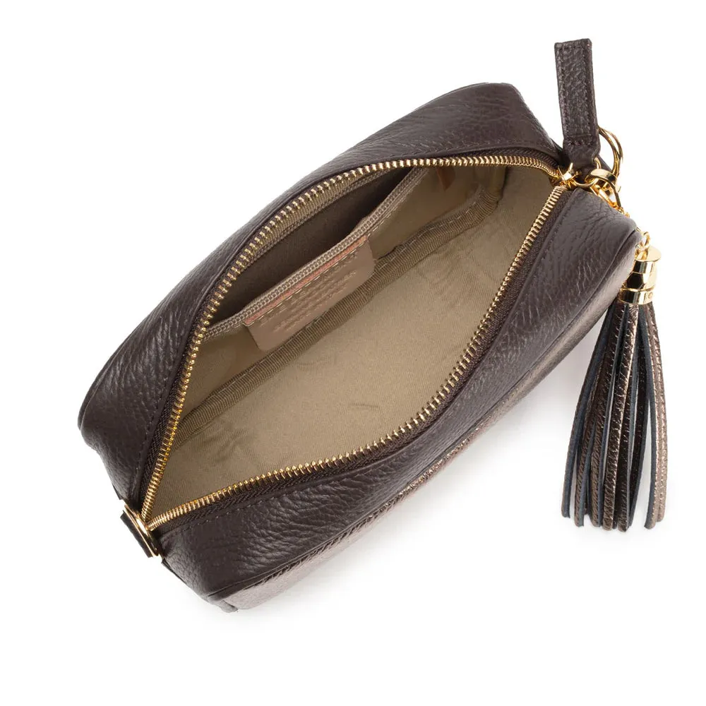 Crossbody Bag in Metallic Blend Bronze
