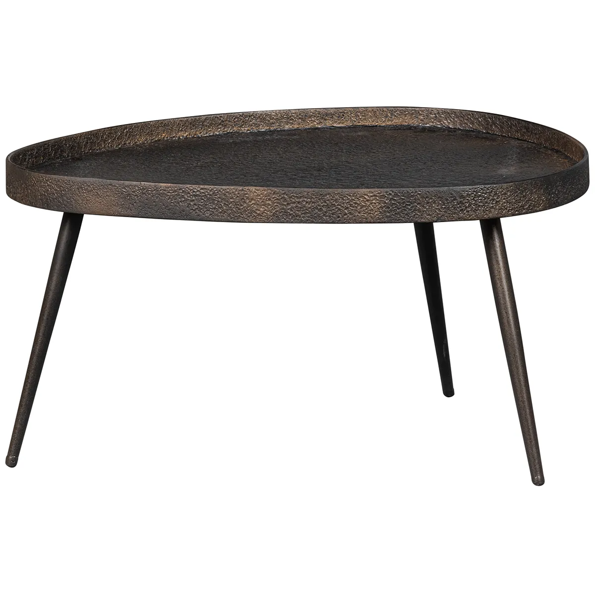 Crude Antique Bronze Side Table (2/Set)