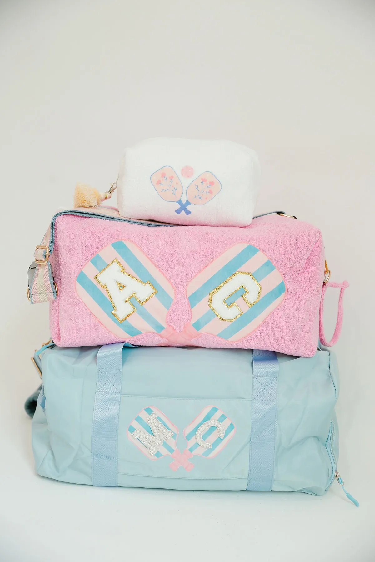 CUSTOM PINK PICKLEBALL BAG W/STRAP