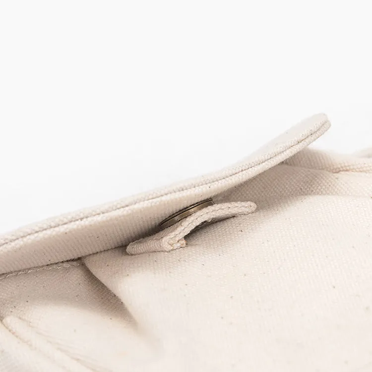 Cute Ladies White Side Bag Canvas Shoulder Bag For Women