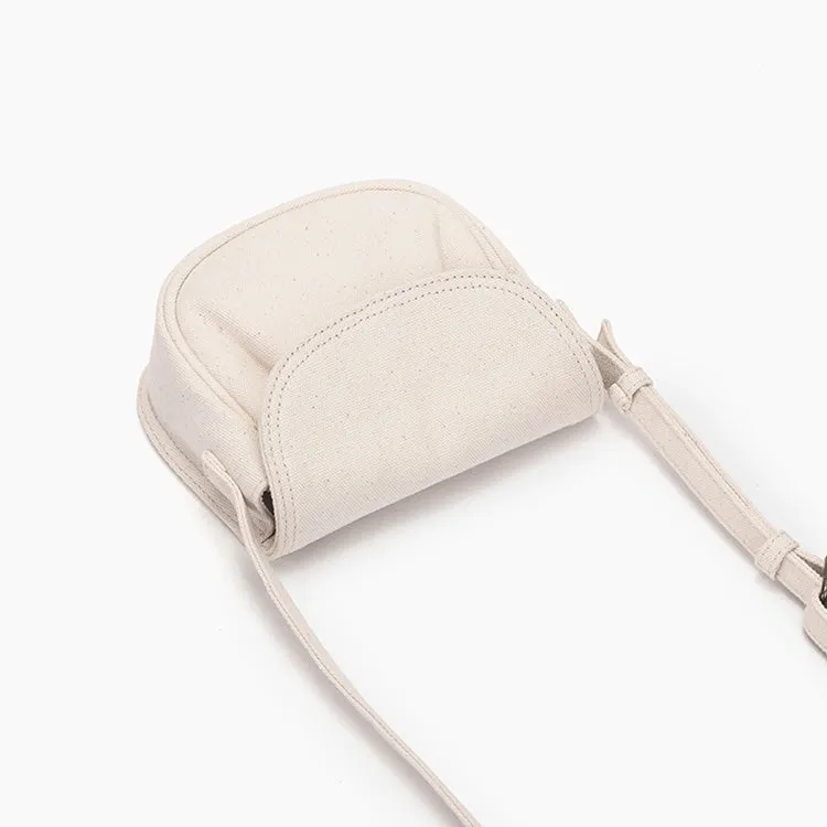 Cute Ladies White Side Bag Canvas Shoulder Bag For Women