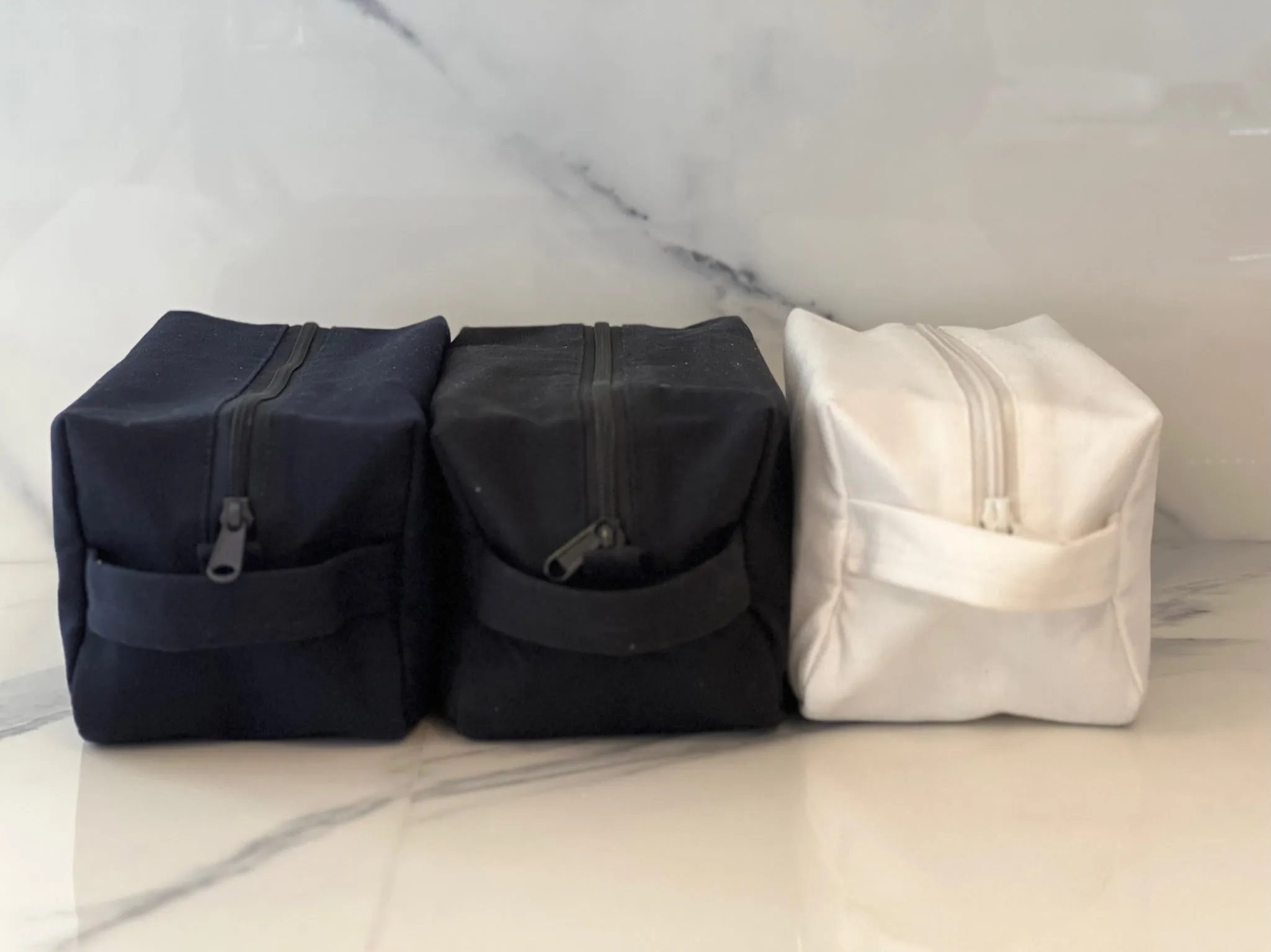 Dopp Bag - Black with Mini Monogram