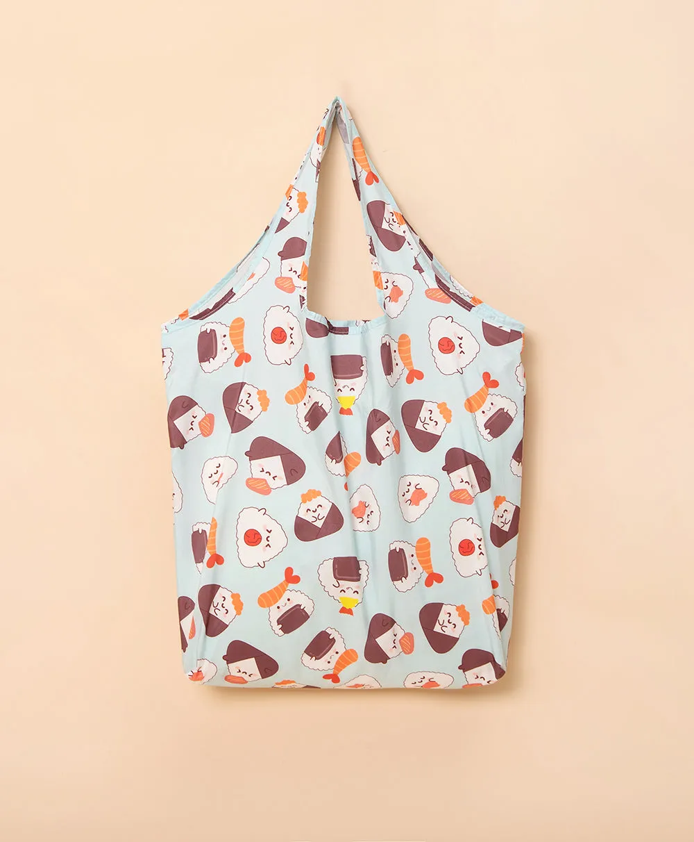 Eat-Ready! Onigiri Foldable Eco Bag with Pouch