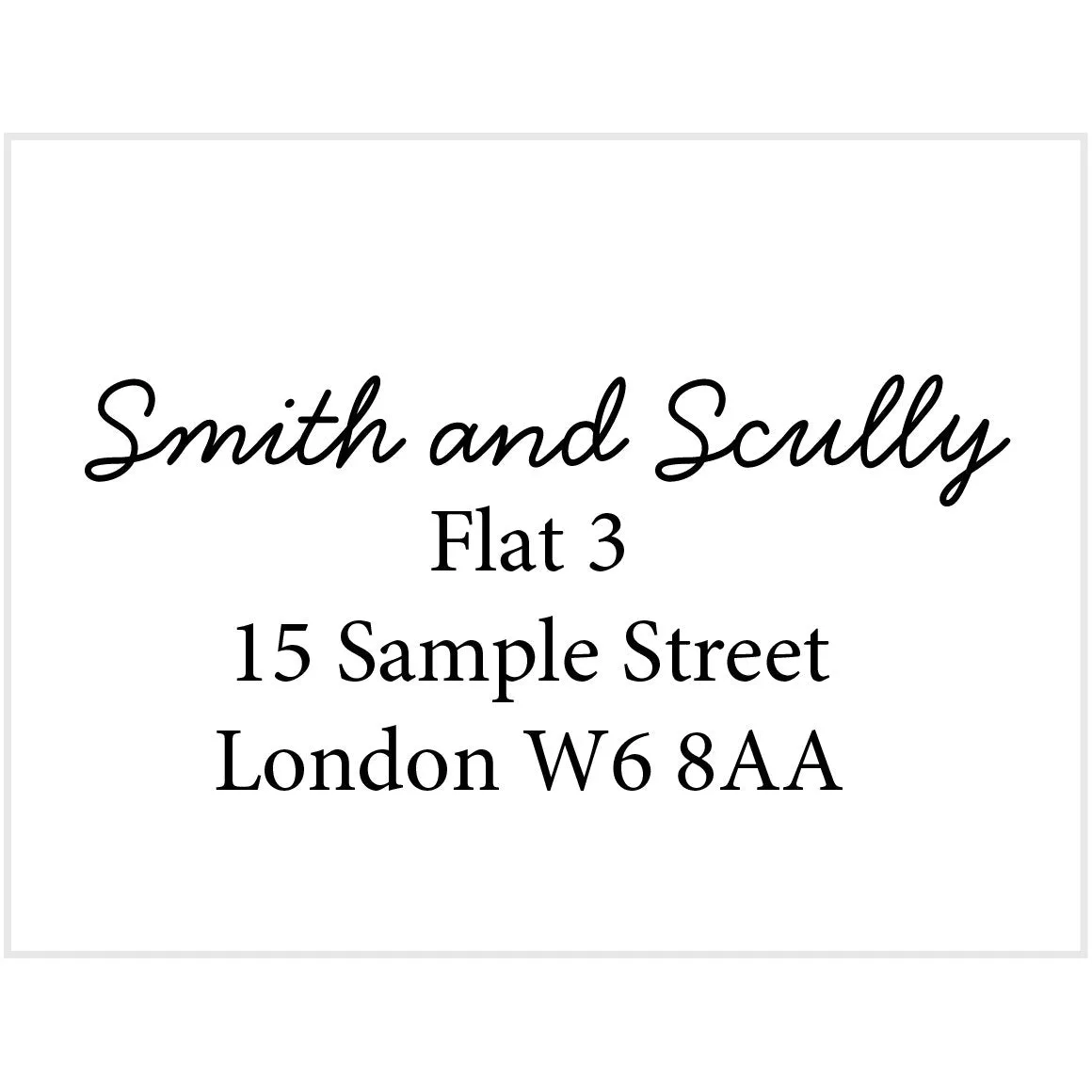Elegant Address Stamp