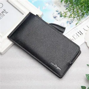 elvesmall Women Tassel Long Card Holder Candy Color Zipper Purse Coin Bags 5.5'' Phone Case For Iphone 7P