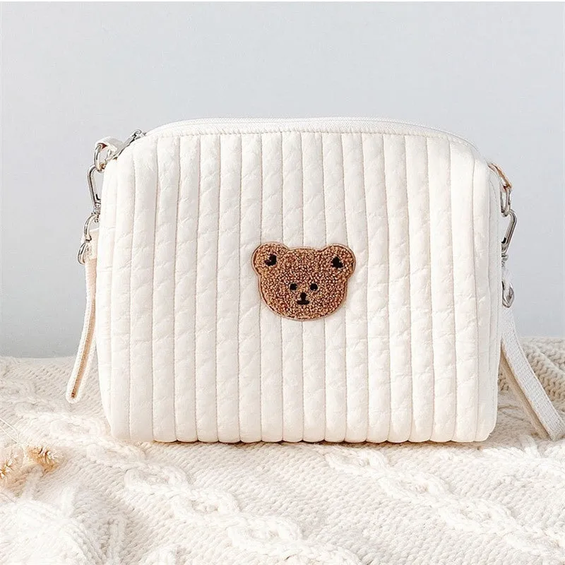 Embroidery Cotton Baby Diaper Bag Organizer Pouch Travel Mommy Bag