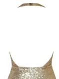 FASHION GOLDEN SHINING SEQUINS IRREGULAR DRESS