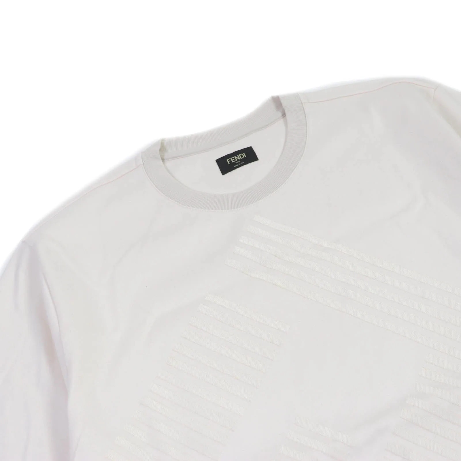 FENDI Short sleeve T-shirt FY0936 APM3 cotton Ivorytype M