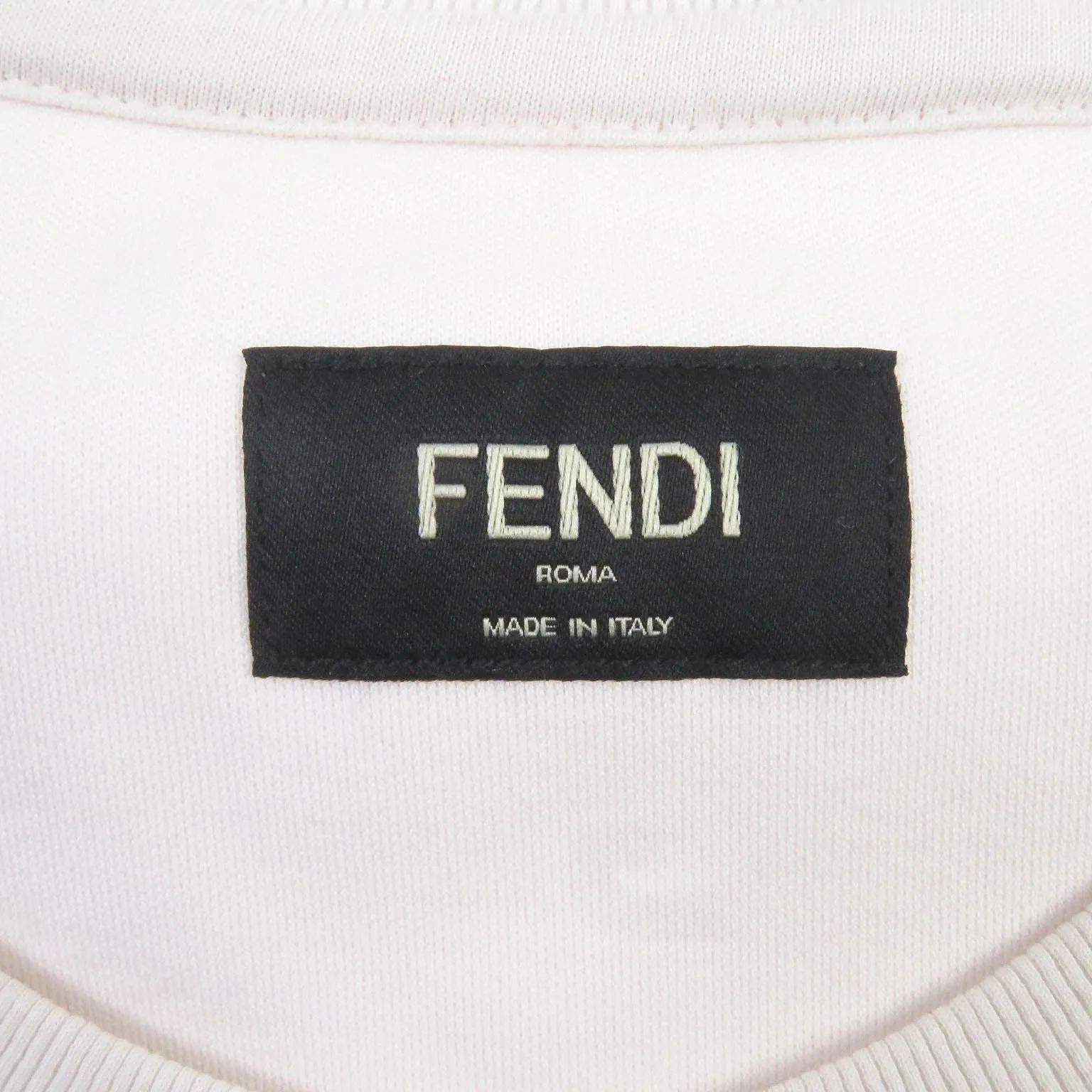 FENDI Short sleeve T-shirt FY0936 APM3 cotton Ivorytype M
