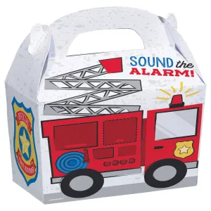 Firetruck Party Favor Boxes