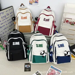 Foreign Trade Schoolbag Ins College Students' Backpack High School Student Good-looking Junior High School Student Large-Capacity Backpack Computer Bag