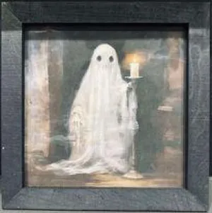 Ghost with candle - Large/Black