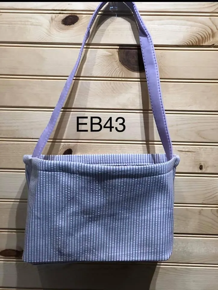 Gift/Candy Basket - EB43 - Seersucker Purple