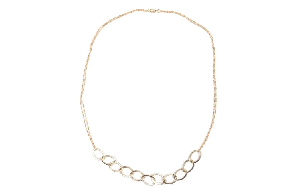 Gold Link Long Necklace