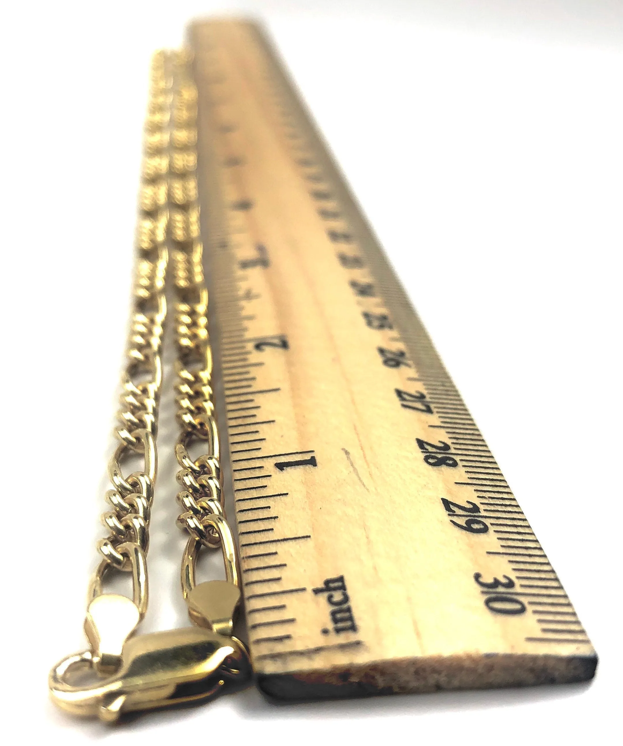 Gorgeous 20inch 4mm 14kGF Figaro Chain Sku:S5031CLC