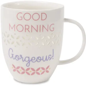 Gorgeous 24 oz Pierced Porcelain Cup