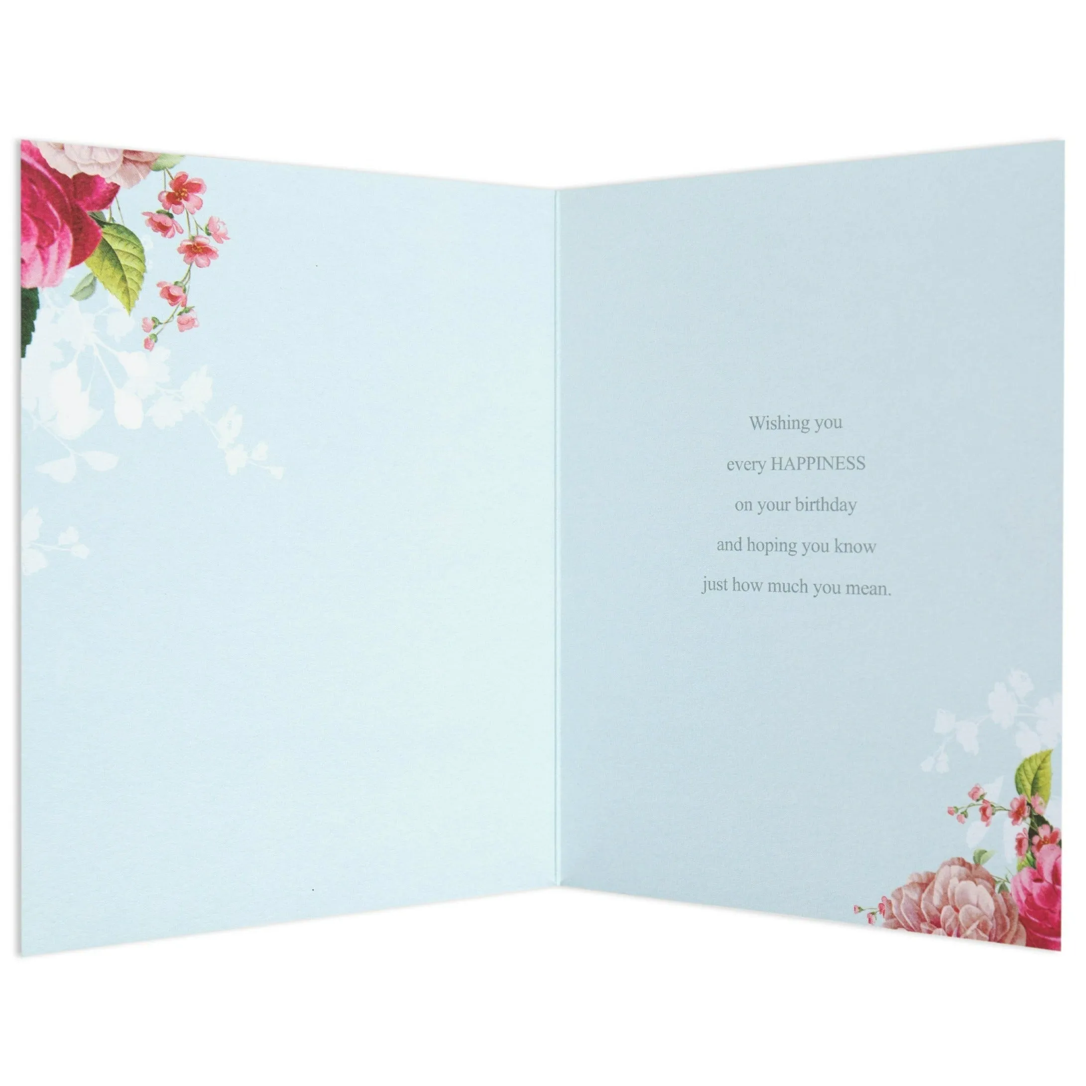 Gorgeous & Elegant Botanicals Special Wish Birthday Card