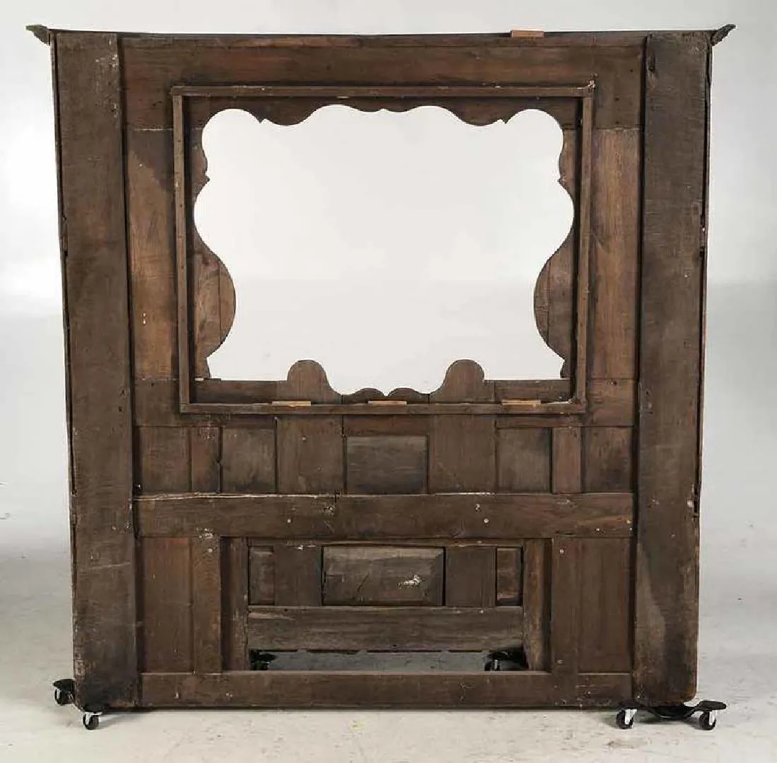 Gorgeous Antique  Provincial Carved Oak Hall Stand, 18th Century ( 1700s )!!!