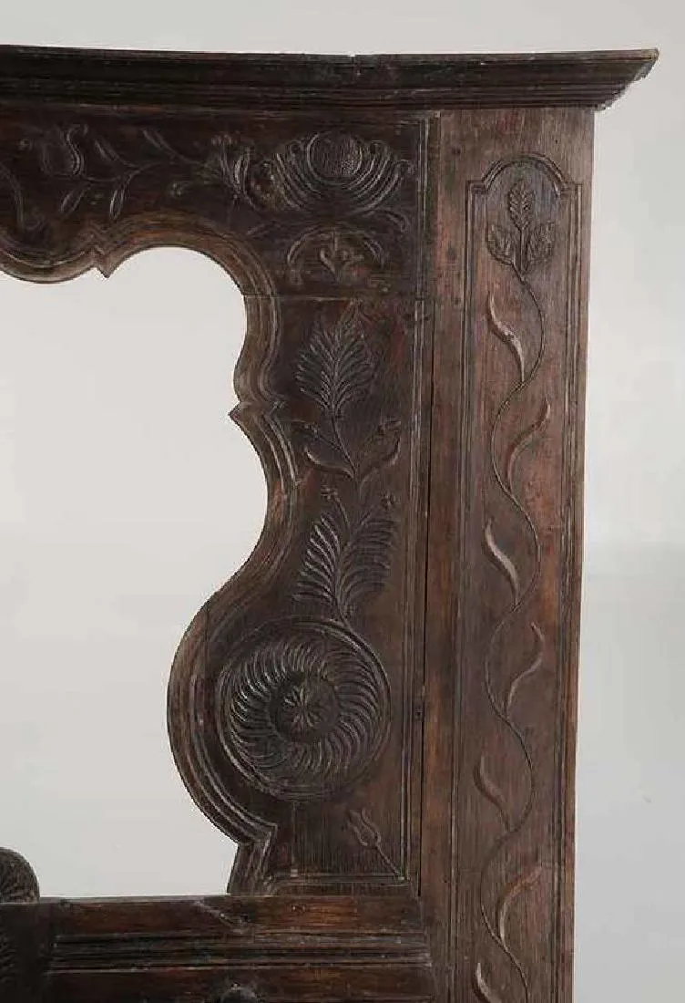 Gorgeous Antique  Provincial Carved Oak Hall Stand, 18th Century ( 1700s )!!!