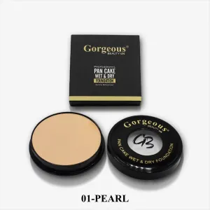 Gorgeous Beauty Uk Pancake Foundation - 01 Pearl