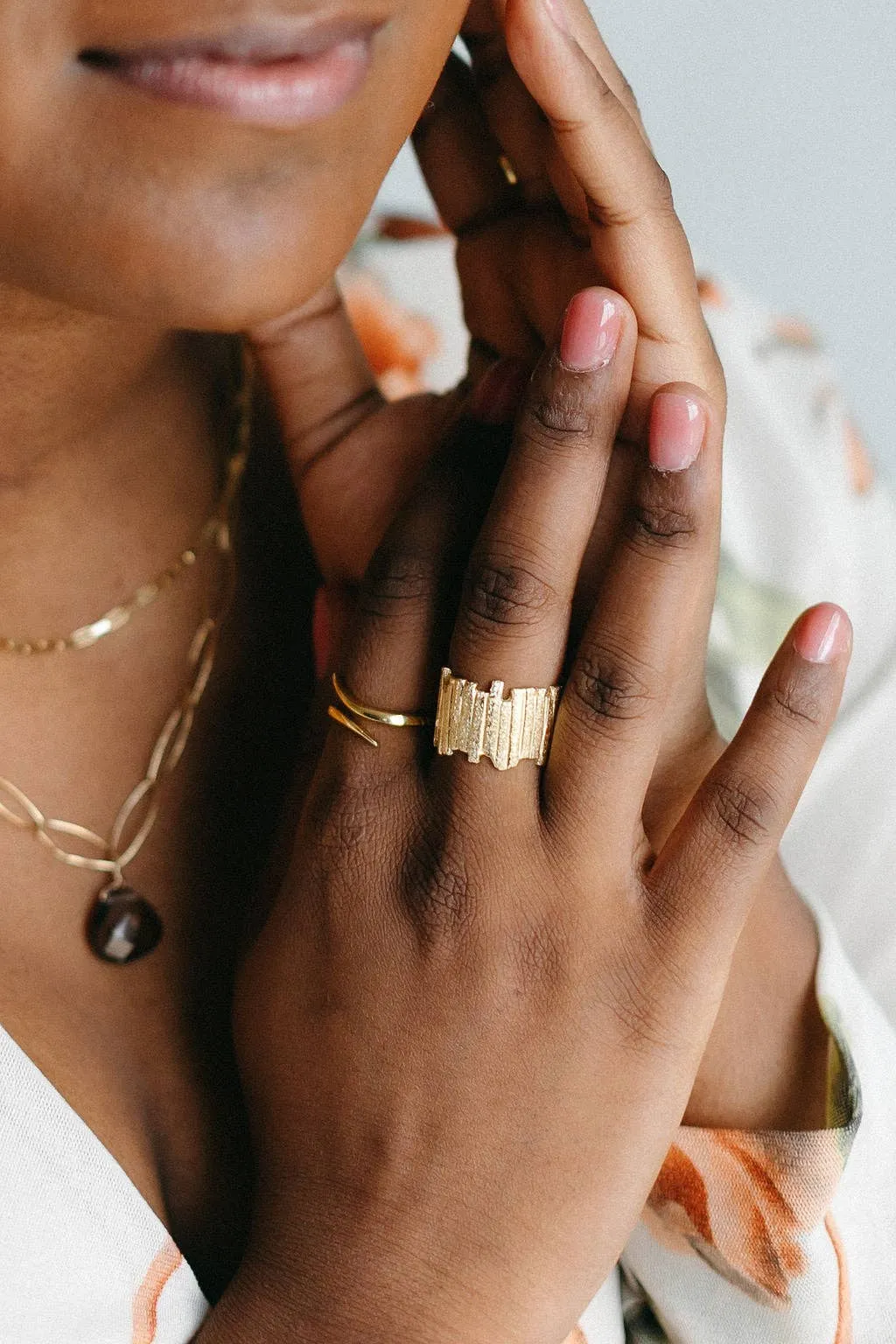 Gorgeous Brass Ring Size 7