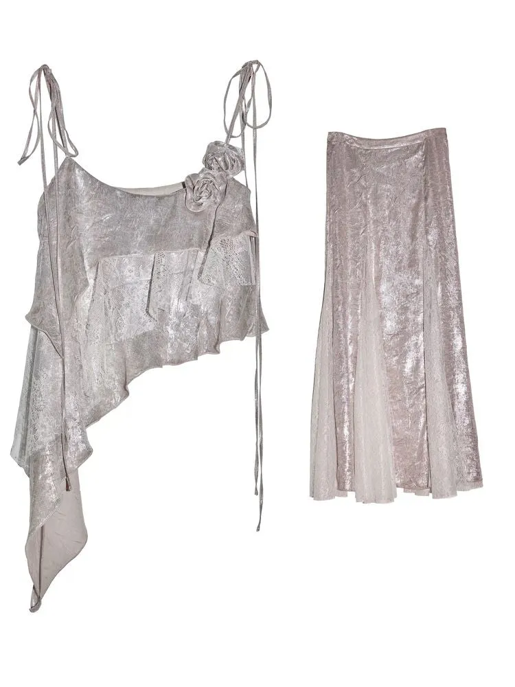 Gorgeous camisole and skirt set【s0000009470】