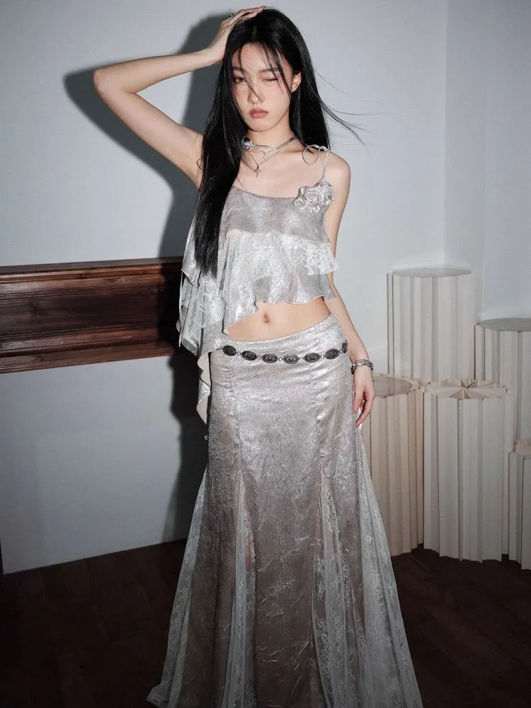 Gorgeous camisole and skirt set【s0000009470】