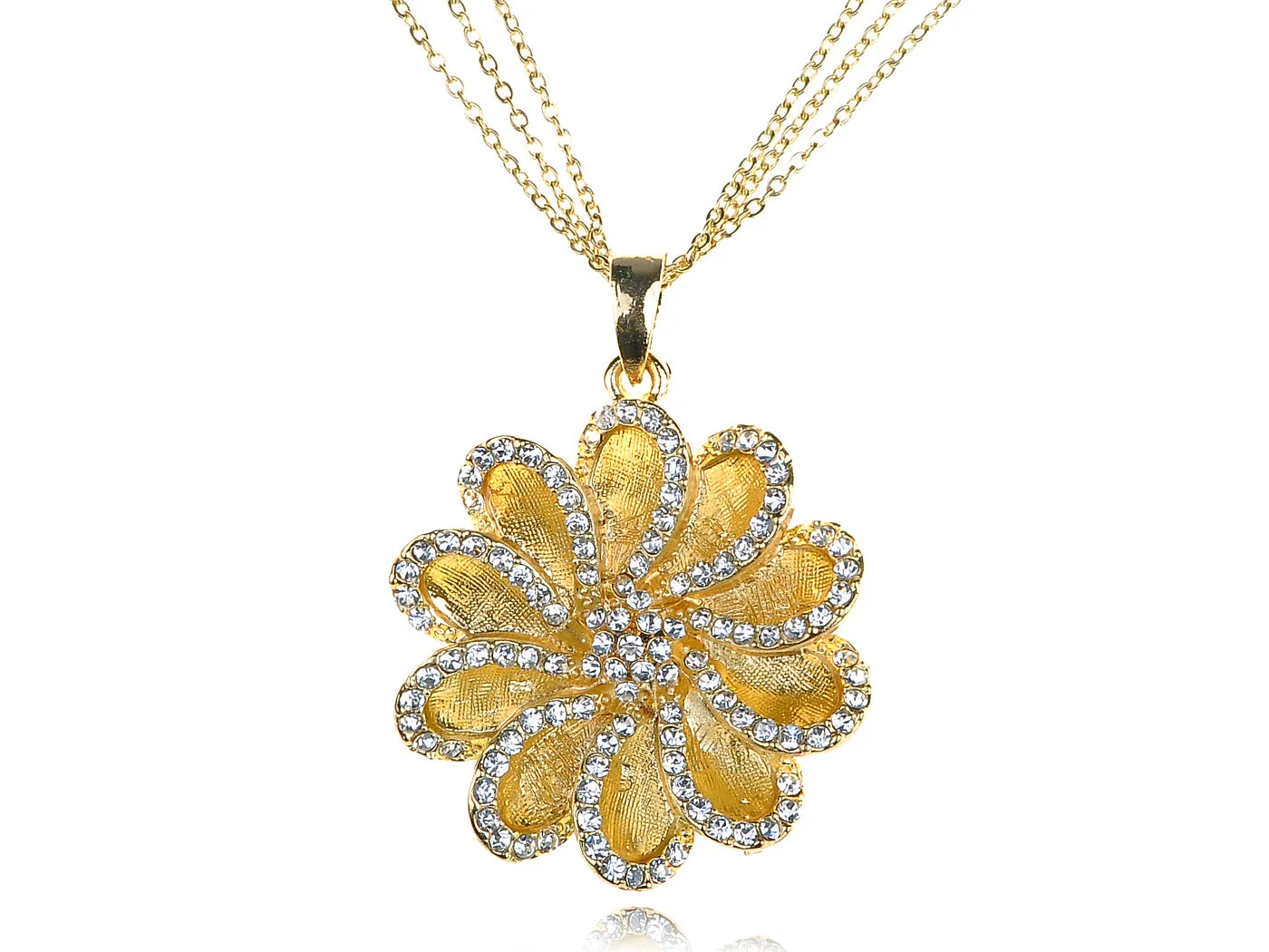 Gorgeous Daisy Flower Pendant Necklace