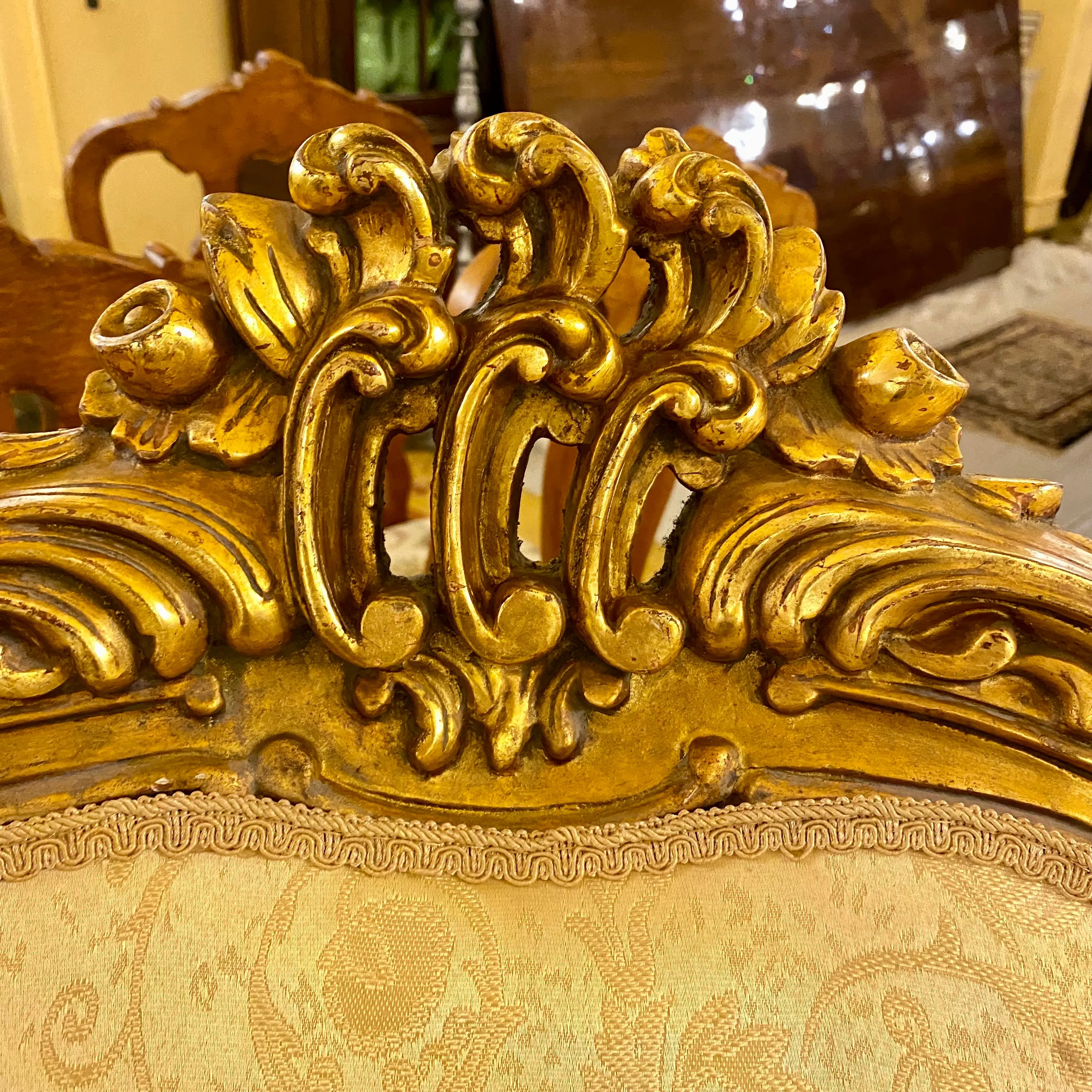 Gorgeous Gold French Style Sofa - SOLD