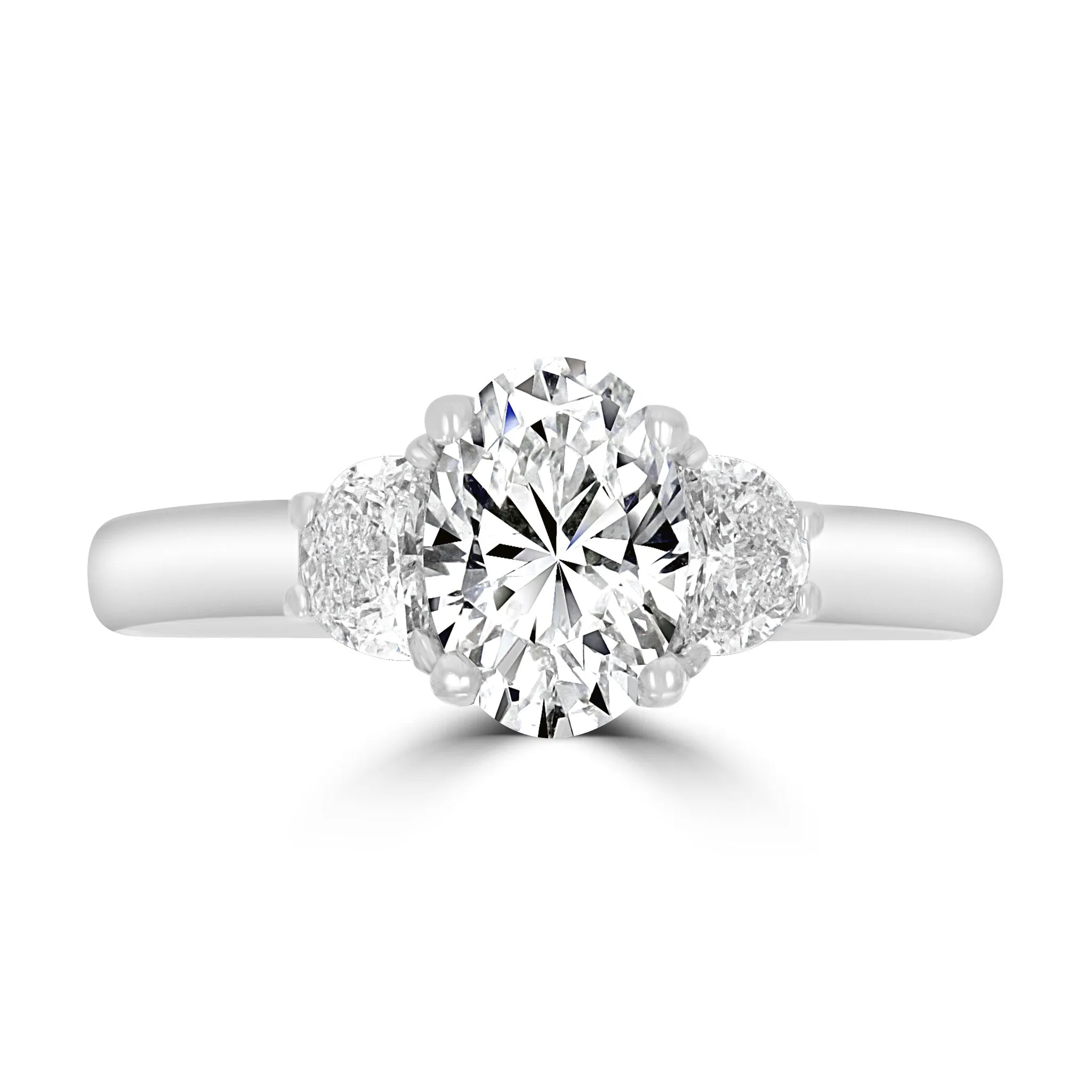 Gorgeous Oval Trilogy Diamond Ring
