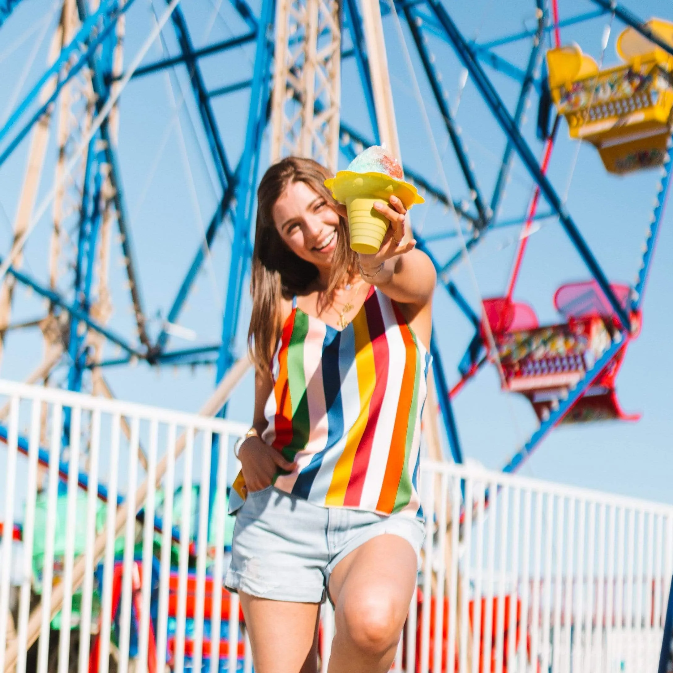Gorgeous Rainbow Striped Tank