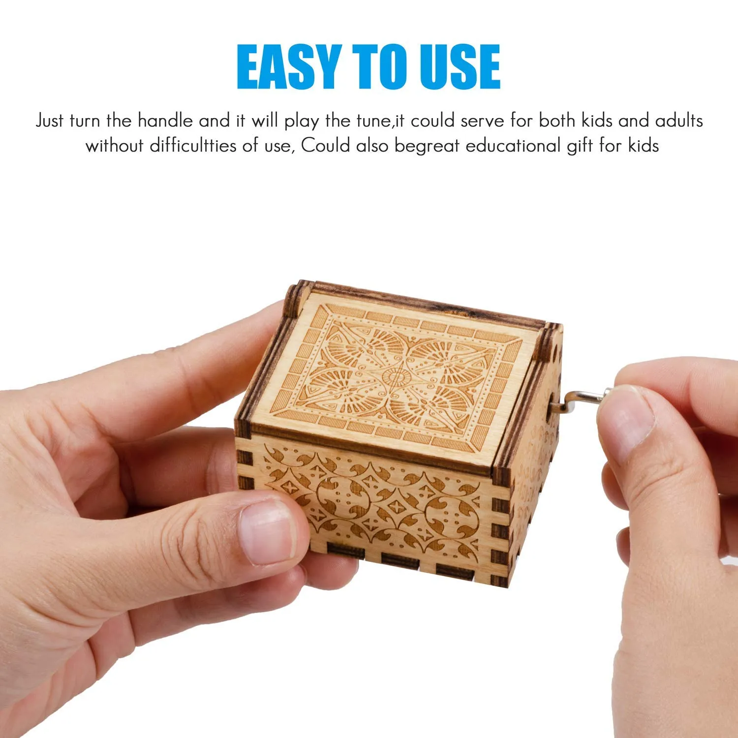 Gorgeous Wife wooden Handcrafted Music Box (Brown)