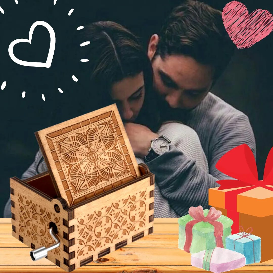 Gorgeous Wife wooden Handcrafted Music Box (Brown)