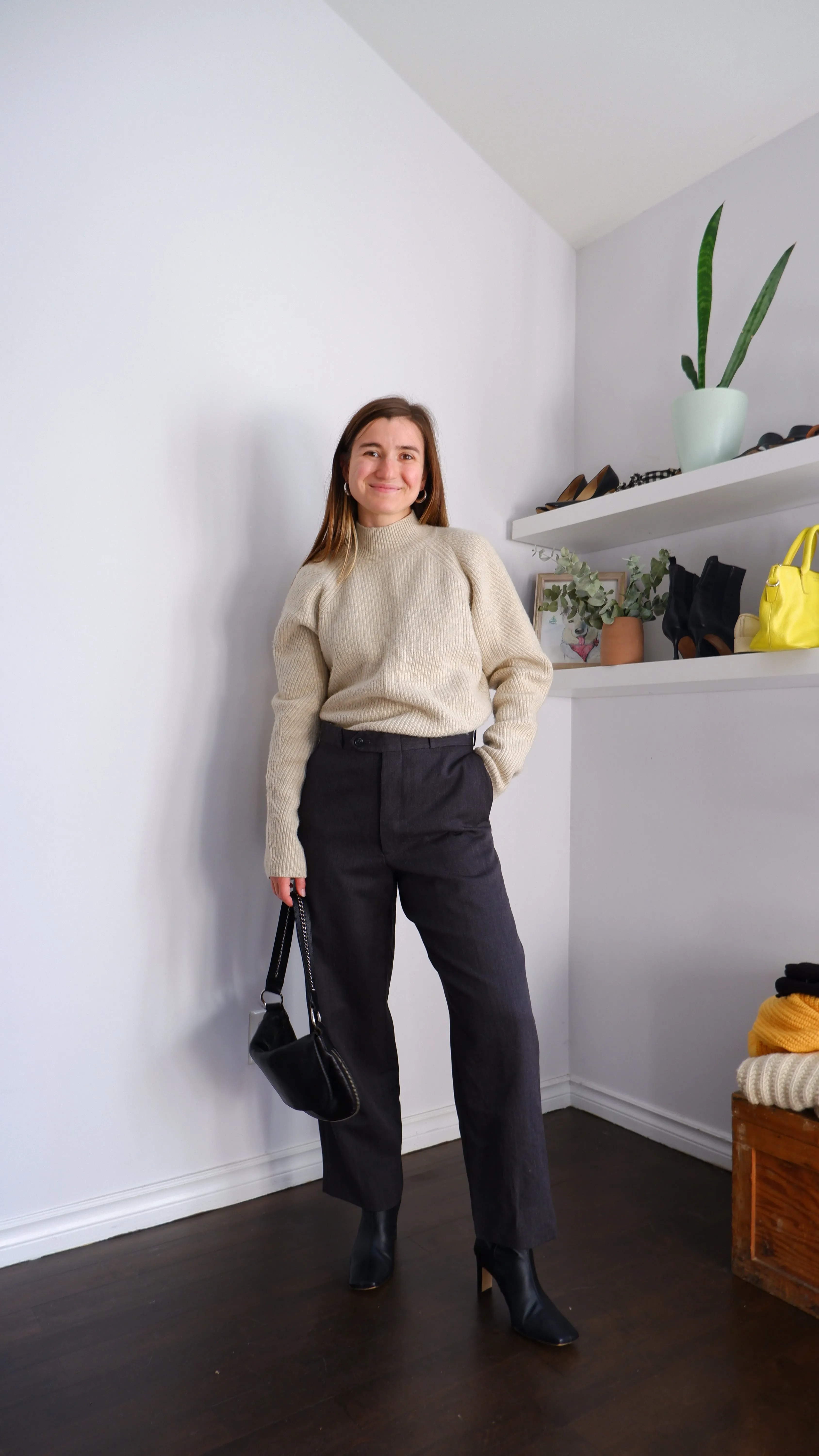 Gorgeous Wool Mock Neck - L