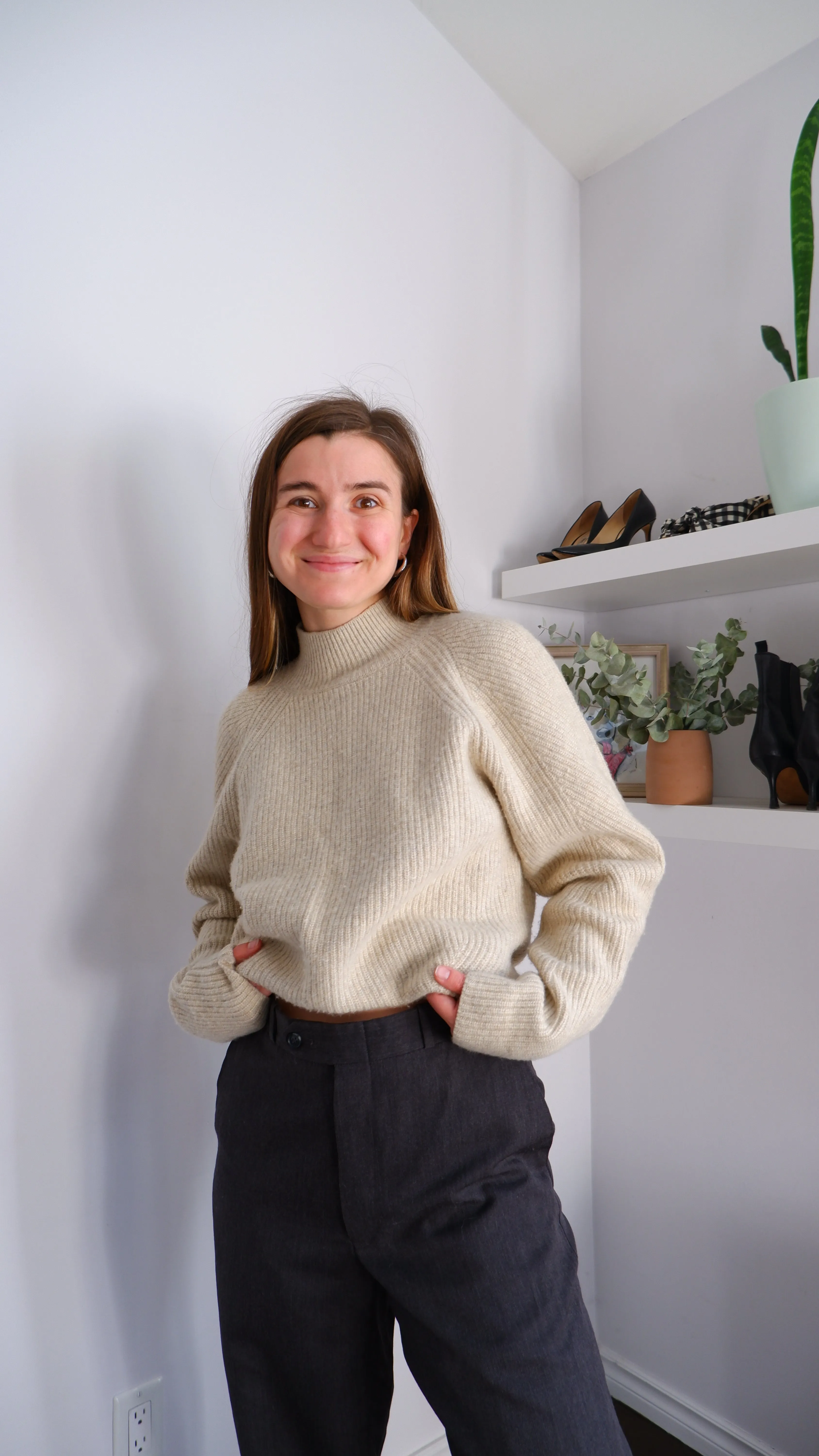 Gorgeous Wool Mock Neck - L