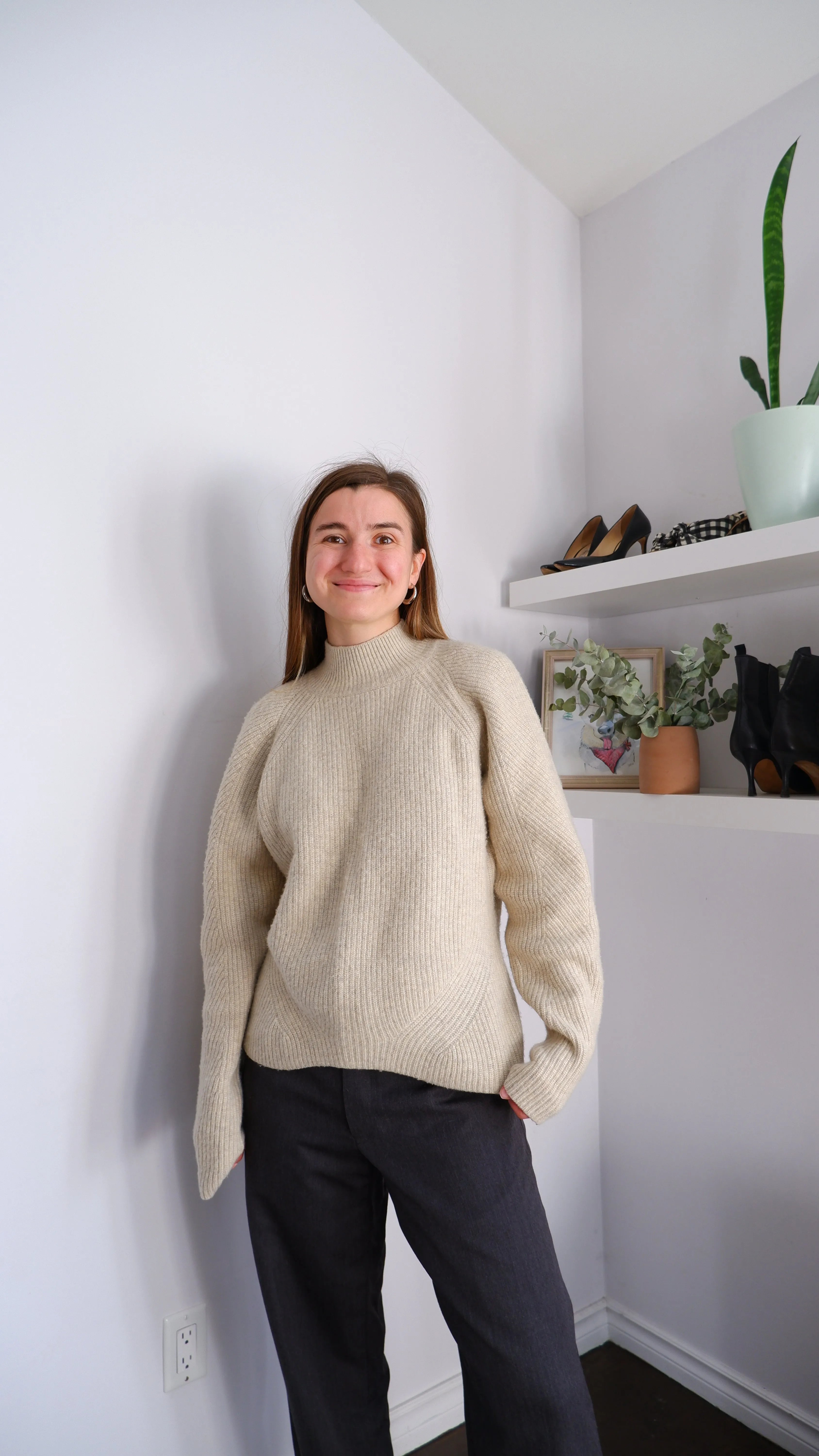 Gorgeous Wool Mock Neck - L
